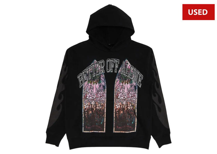 (USED) Who Decides War x A Boogie Wit Da Hoodie Better Off Alone Hoodie Black