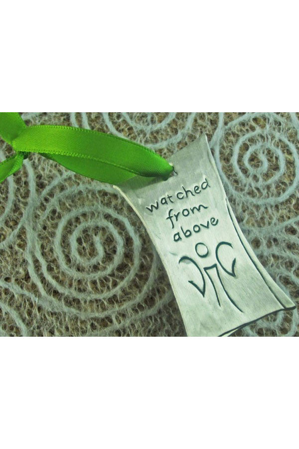 Watched From Above Ornament in Pewter