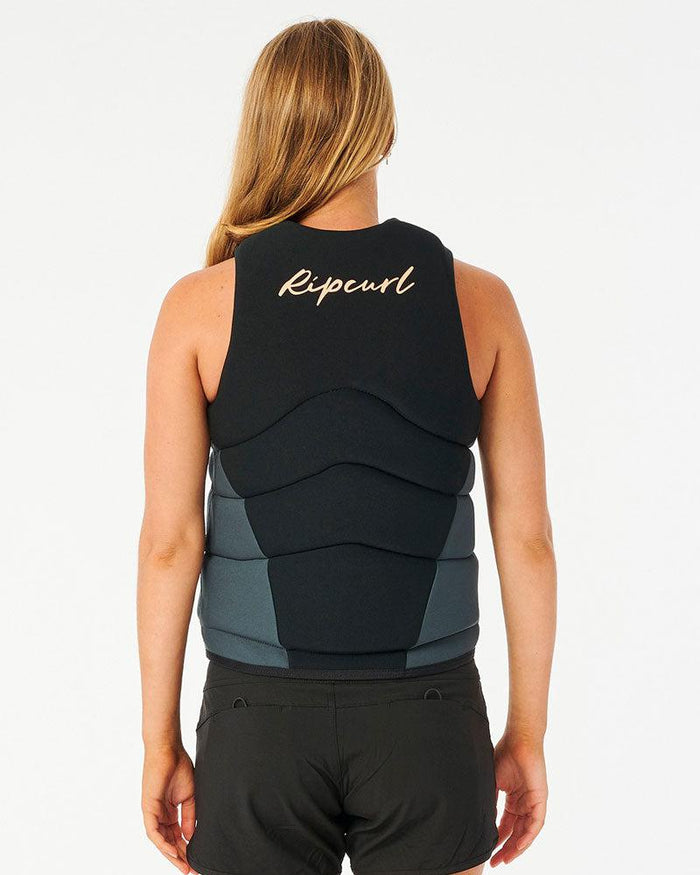 2023 Ripcurl Dawn Patrol Womens Vest-Charcoal-8-Skiforce Australia