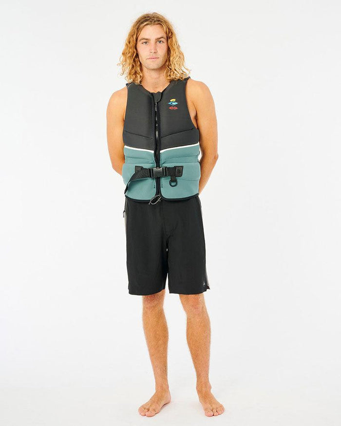 2023 Ripcurl E-Bomb Vest-Black/White-S-Skiforce Australia