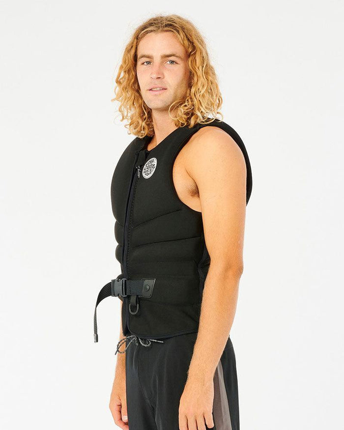 2023 Ripcurl E-Bomb Vest-Black/White-S-Skiforce Australia
