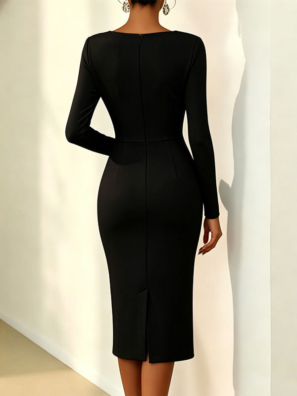 3D Floral Bodycon Dress