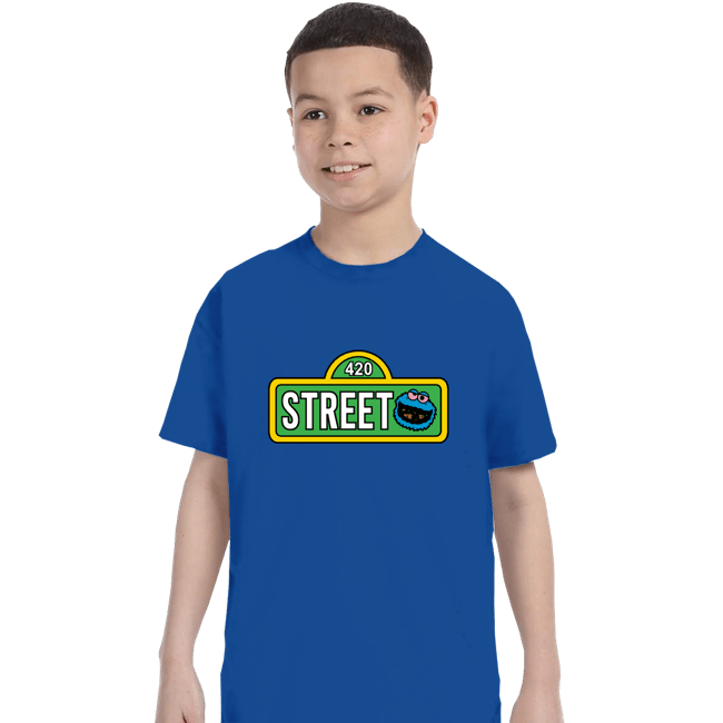 Secret_Shirts T-Shirts, Youth / XS / Royal Blue 420 Street