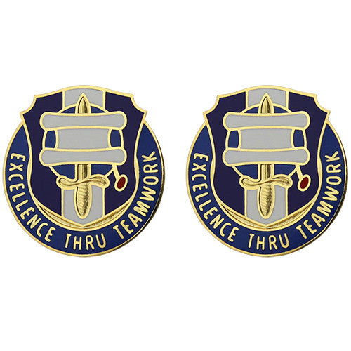 448th Civil Affairs Battalion Unit Crest (Excellence Thru Teamwork) Army Unit Crests