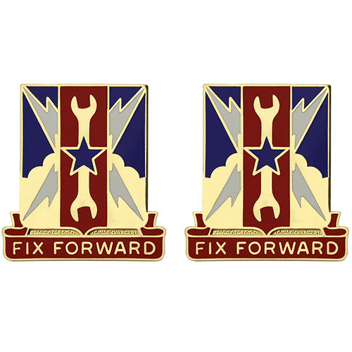 449th Support Battalion Unit Crest (Fix Forward) Army Unit Crests