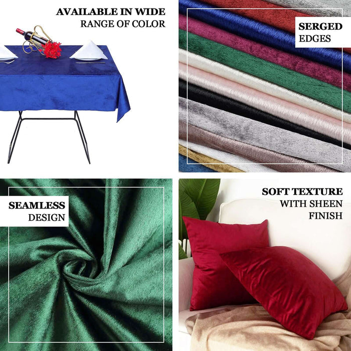 Assorted table linens showing seamless design and soft texture with sheen finish.