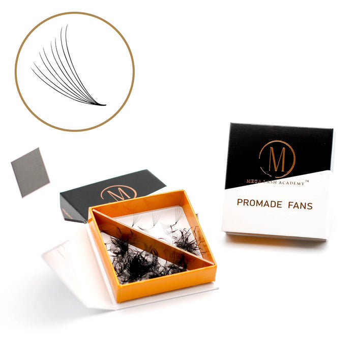 8D Promade Loose Fans - 500 Fans Promade Fans Mega Lash Academy