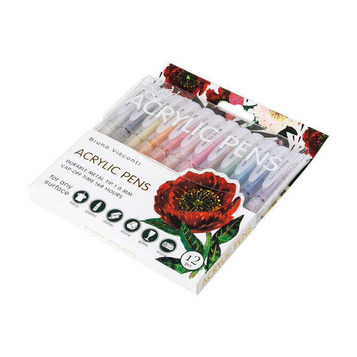 Acrylic Pens 12 colors - Bloom