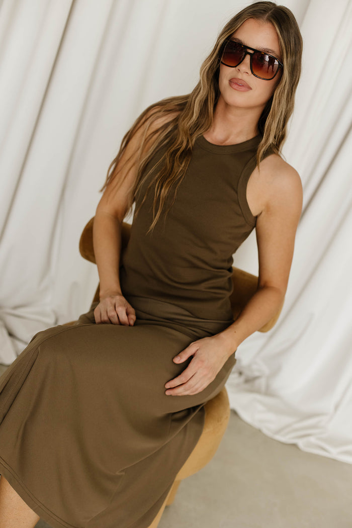 Aisha Tank in Brown