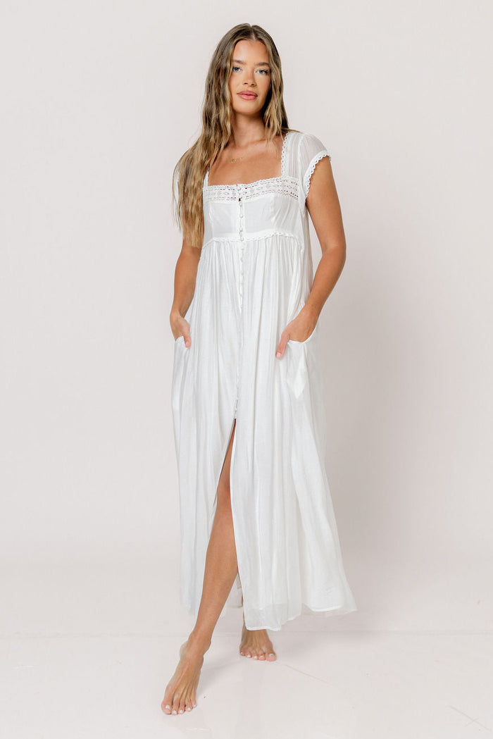 Amelie Maxi Dress in Off-White