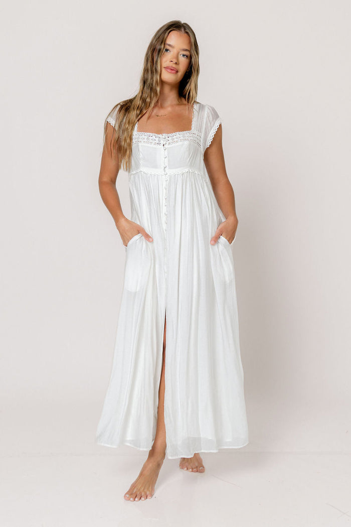Amelie Maxi Dress in Off-White