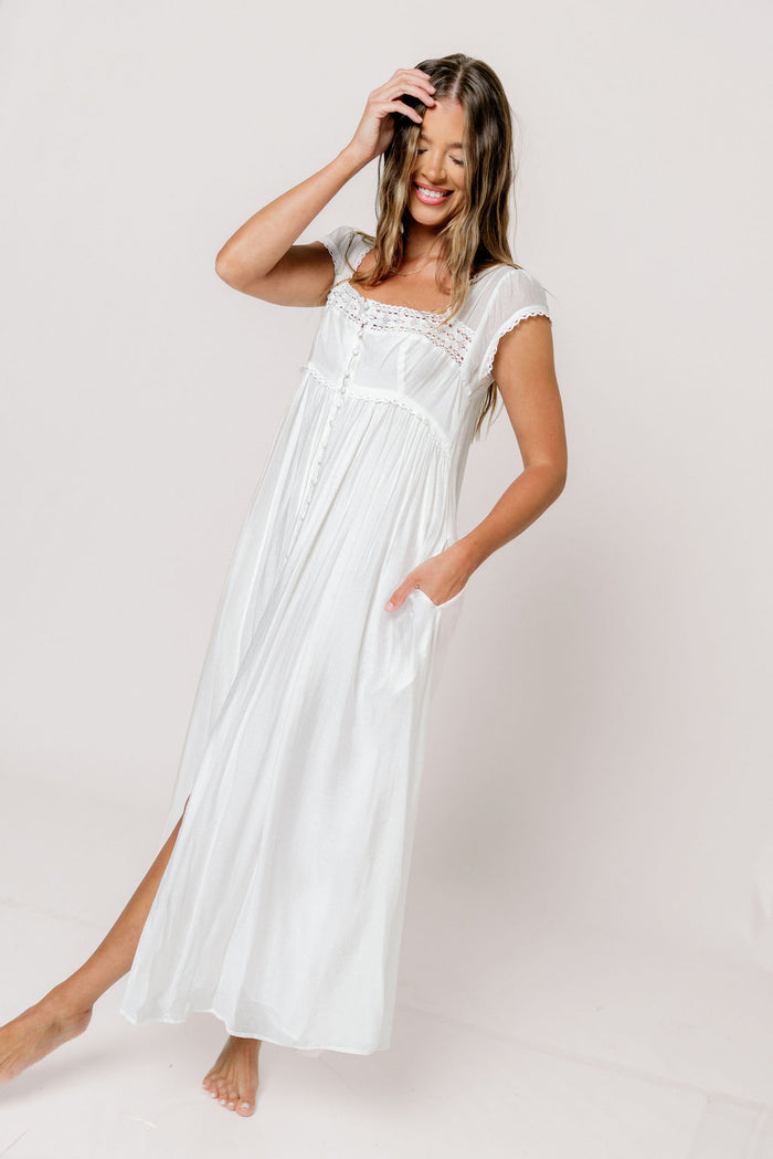 Amelie Maxi Dress in Off-White