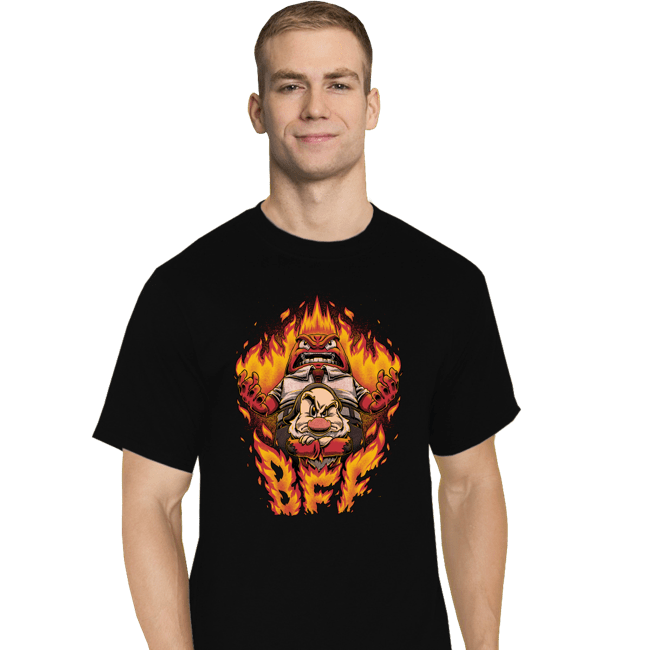 Daily_Deal_Shirts T-Shirts, Tall / Large / Black Angry Friends
