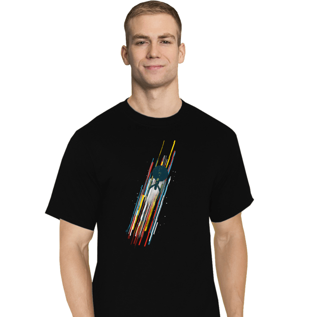 Daily_Deal_Shirts T-Shirts, Tall / Large / Black At Warp Speed