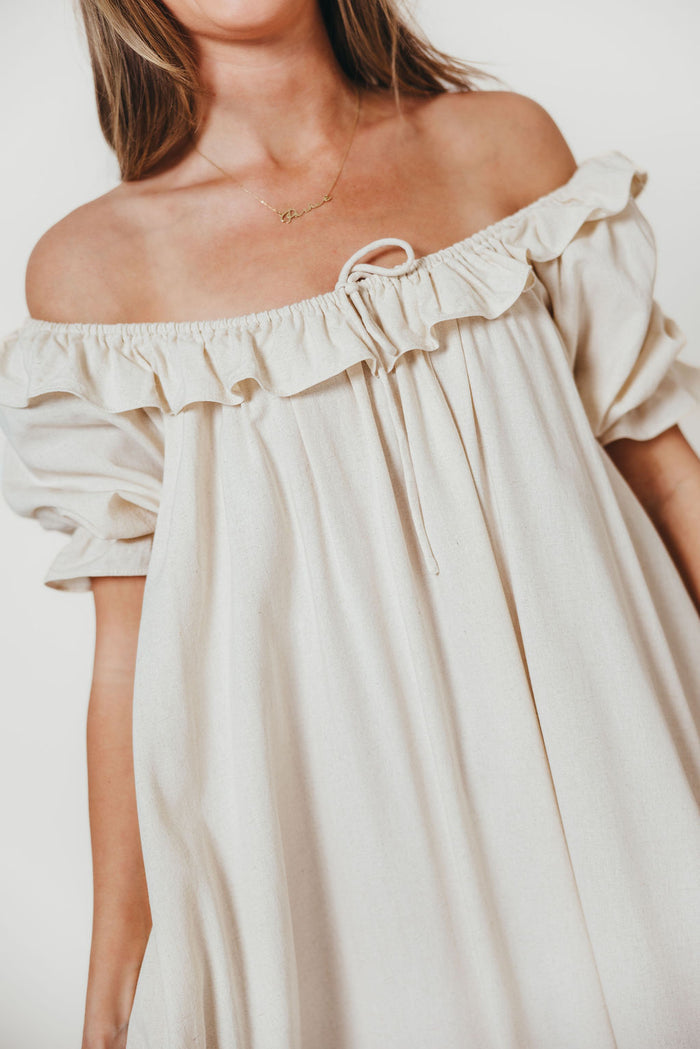 Audrey Maxi Dress in Linen Blend - Bump Friendly