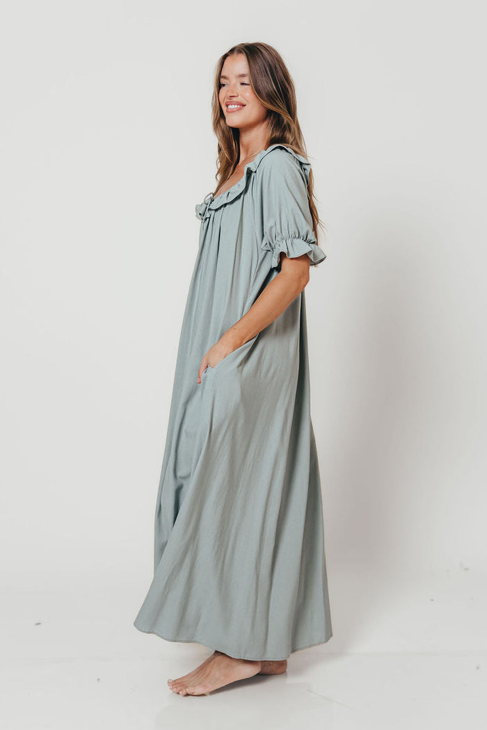 Audrey Maxi Dress in Sage - Bump Friendly