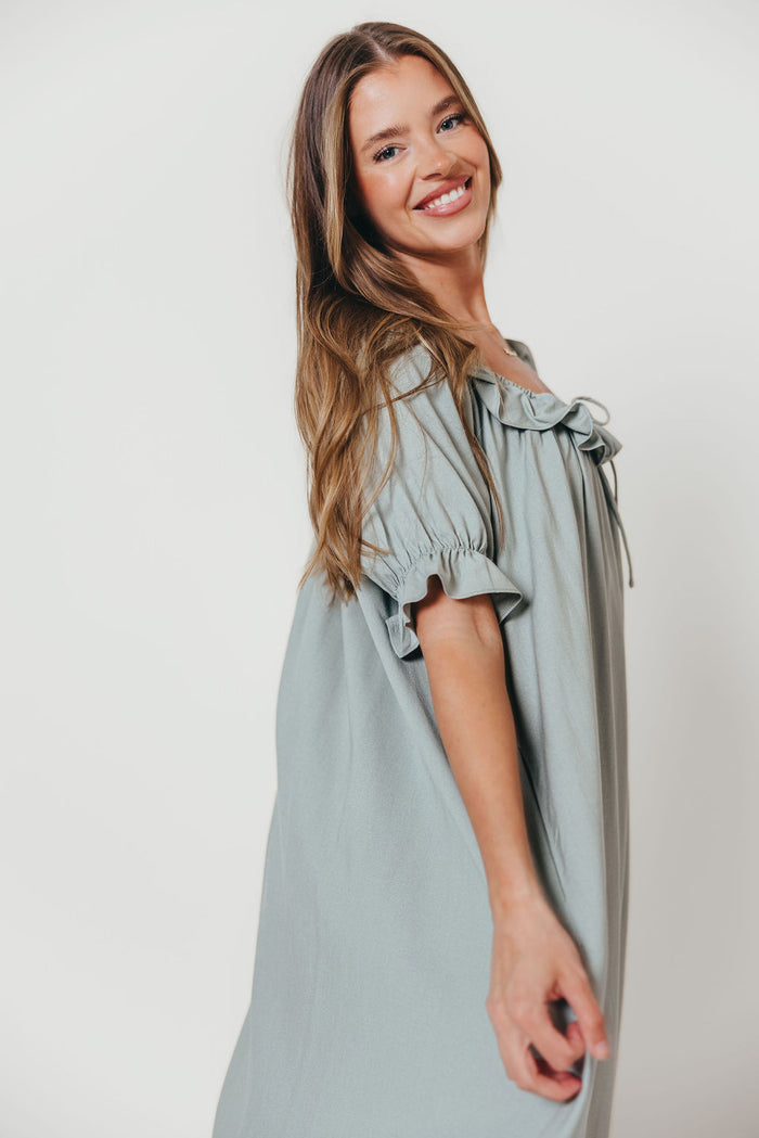 Audrey Maxi Dress in Sage - Bump Friendly