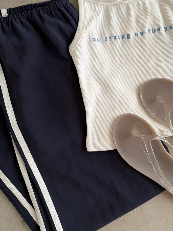 Audrina Track Pants in Navy