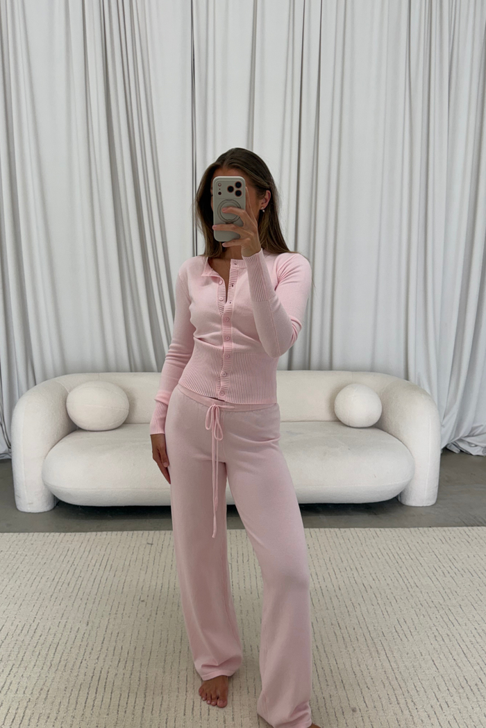 Avelyn Knit Set in Blush