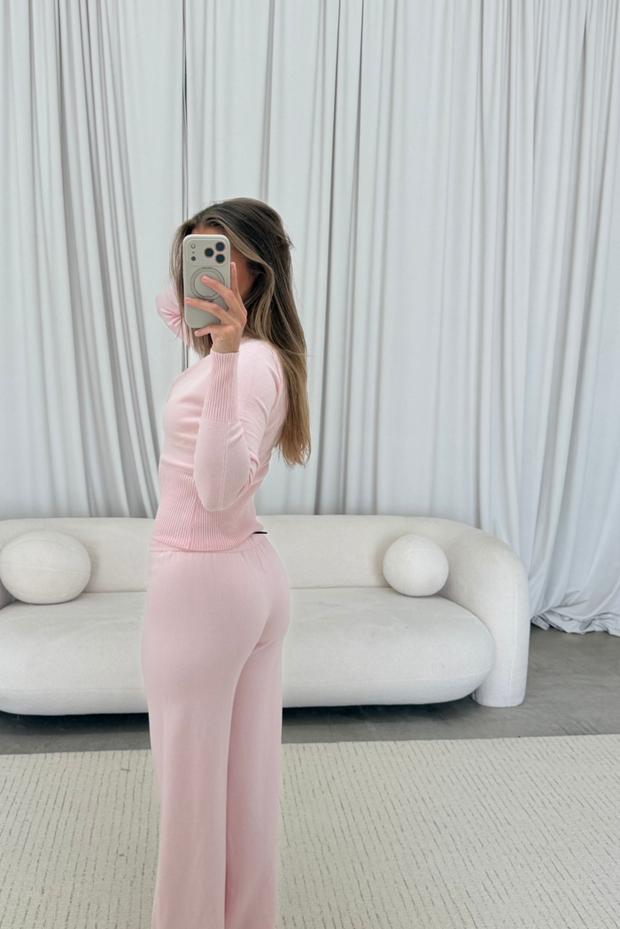 Avelyn Knit Set in Blush