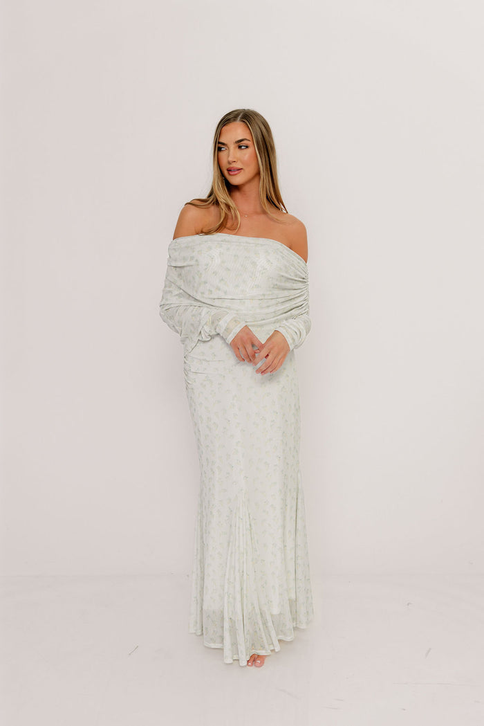 Azaleia Maxi Dress in Muted Sage - Size up for Bump *Final Sale*