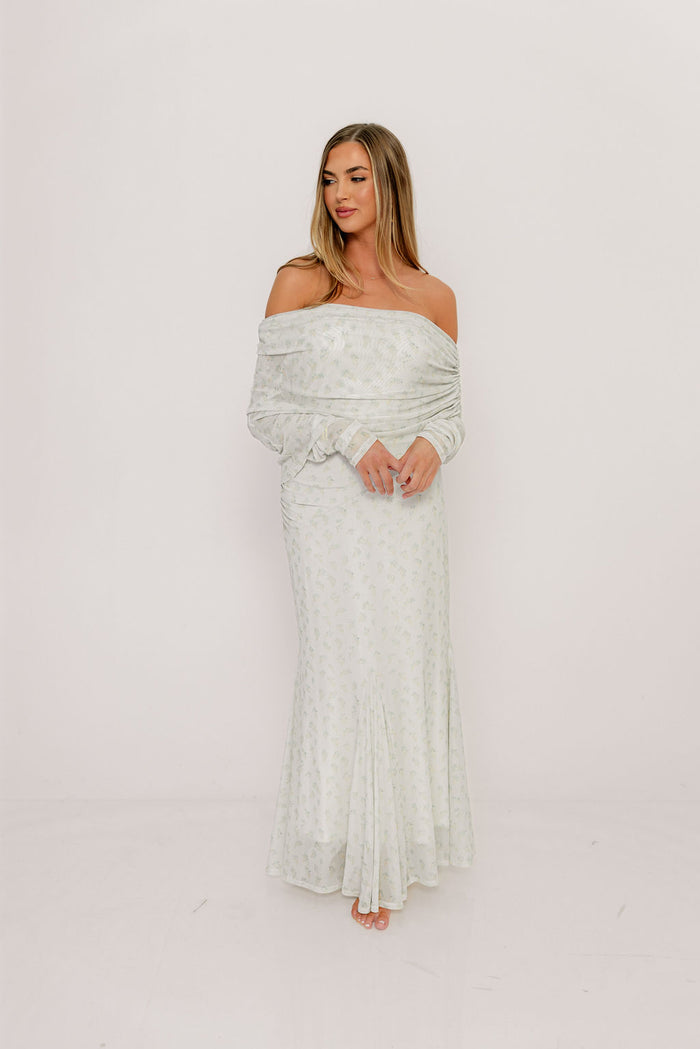 Azaleia Maxi Dress in Muted Sage - Size up for Bump *Final Sale*