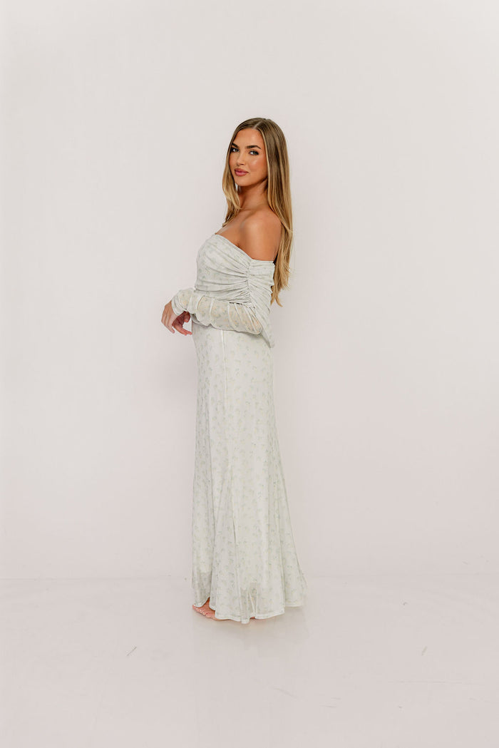 Azaleia Maxi Dress in Muted Sage - Size up for Bump *Final Sale*