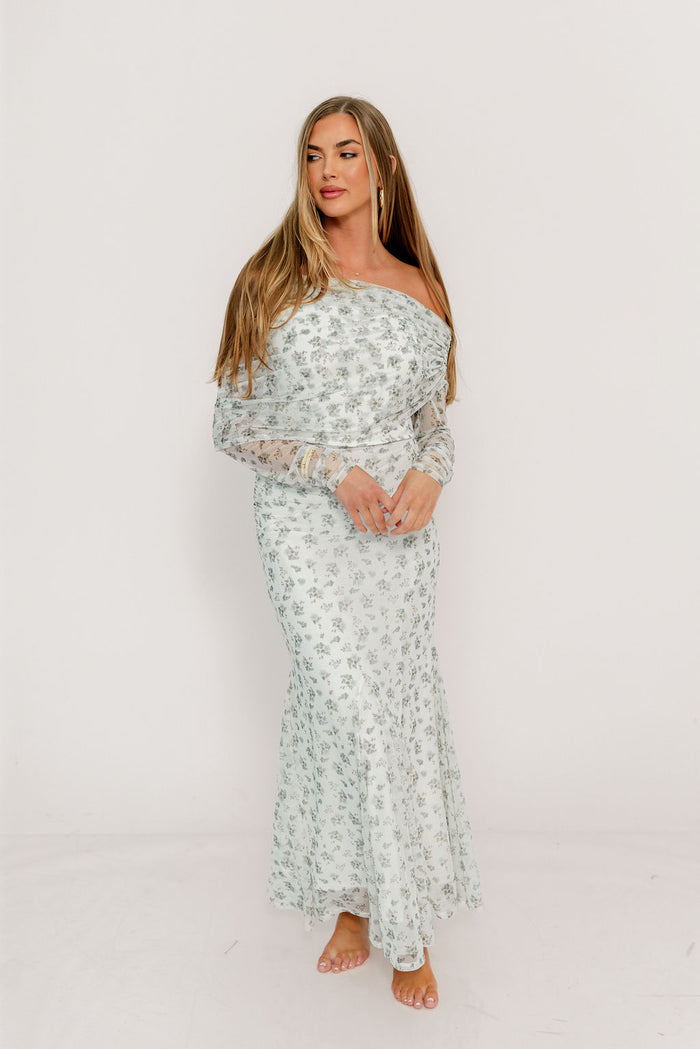 Azaleia Maxi Dress in Olive and Sage - Size up for Bump