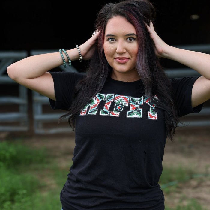FestiviTees Women - Apparel - Shirts - T-Shirts Aztec Wifey Soft Graphic Tee