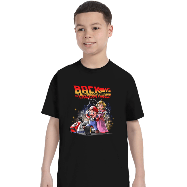 Daily_Deal_Shirts T-Shirts, Youth / XS / Black Back to the Mushroom Kingdom