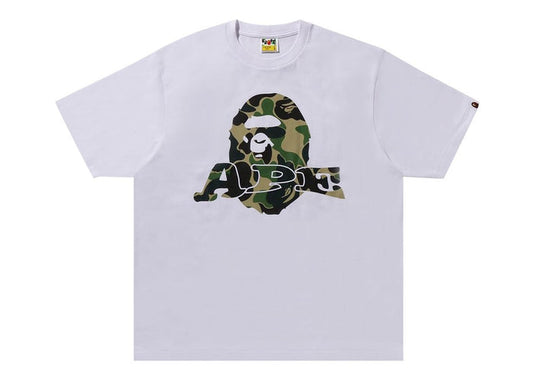 BAPE ABC Camo Ape Head Relaxed Fit Tee White