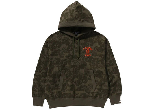 BAPE Asia Camo Pullover Hoodie Olive Drab