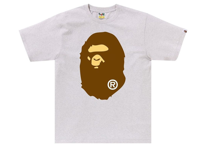 BAPE Big Ape Head Tee Grey