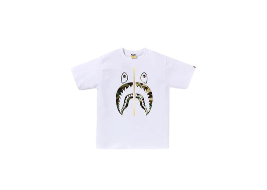 BAPE White 1st Camo Separate Shark T-shirt