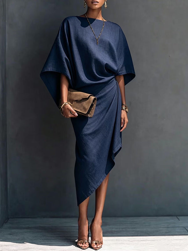 Batwing-Sleeve Bodycon Dress