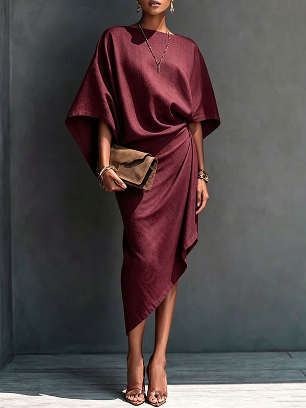 Batwing-Sleeve Bodycon Dress