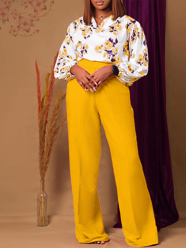 Beautiedoll Floral Blouse & Pants Set