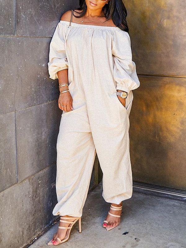 Beautiedoll Off Shoulder Heram Jumpsuit