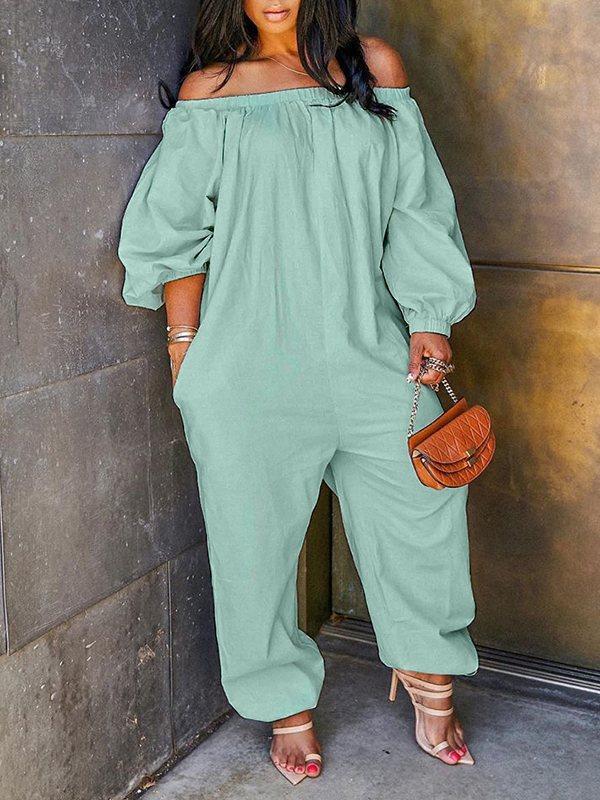 Beautiedoll Off Shoulder Heram Jumpsuit