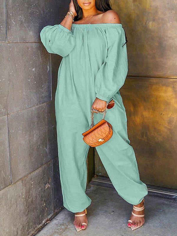Beautiedoll Off Shoulder Heram Jumpsuit