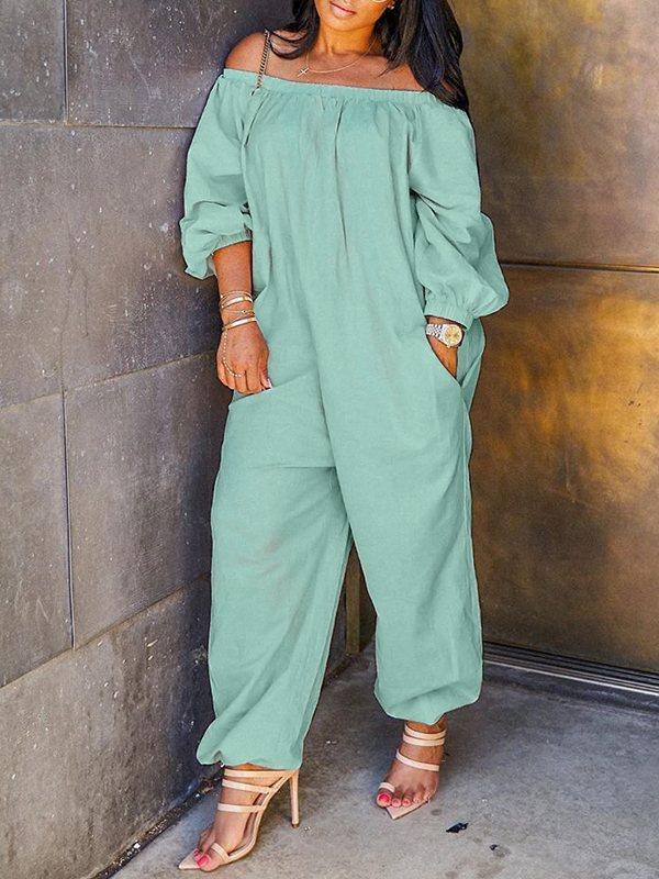 Beautiedoll Off Shoulder Heram Jumpsuit