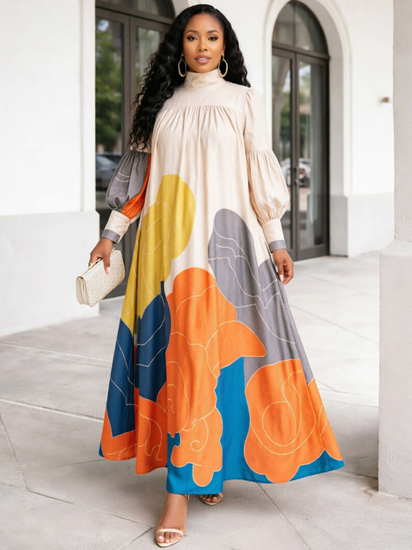 Beautiedoll Printed Maxi Dress