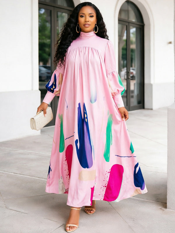 Beautiedoll Printed Maxi Dress
