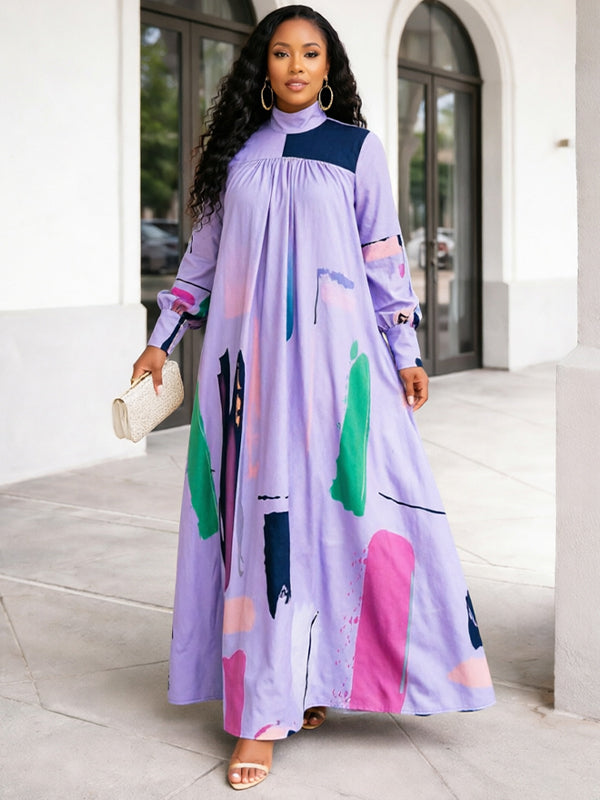 Beautiedoll Printed Maxi Dress