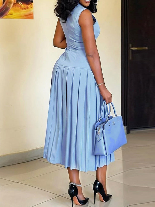 Beautiedoll Sleeveless Pleated Dress