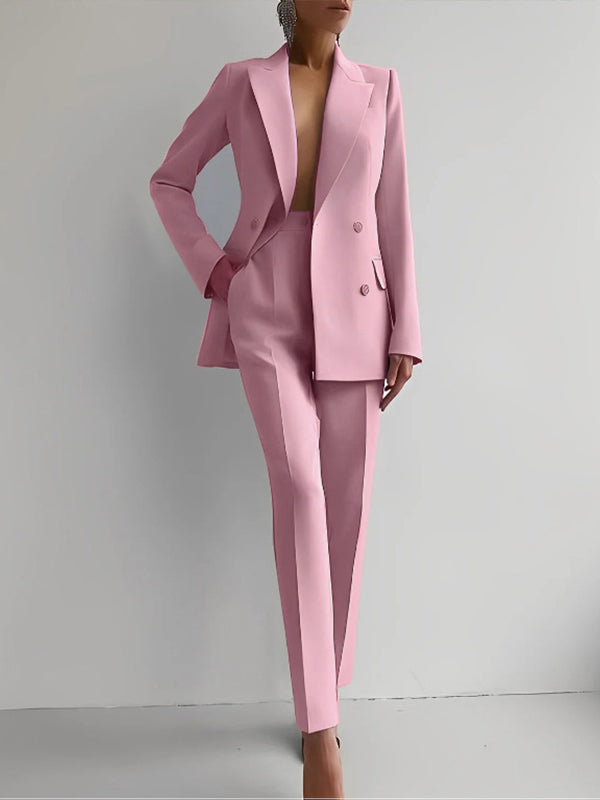 Beautiedoll Solid Blazer & Pants Set
