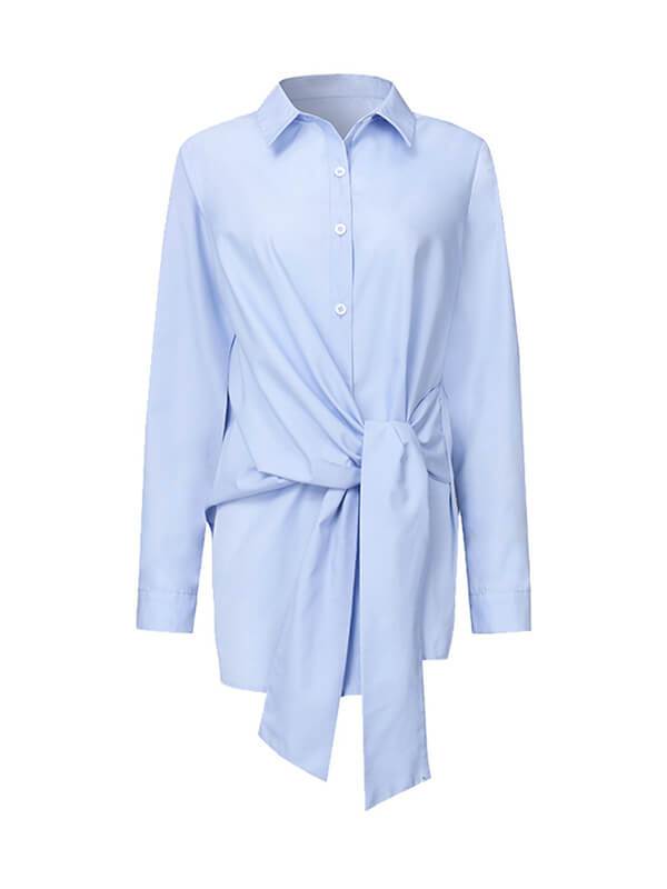 Beautiedoll Solid Tied Shirt