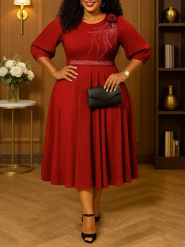 Beautiedoll Studded Midi Dress