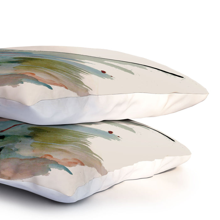 BEGIN AGAIN 2 AN ABSTRACT MIX PILLOW SHAMS