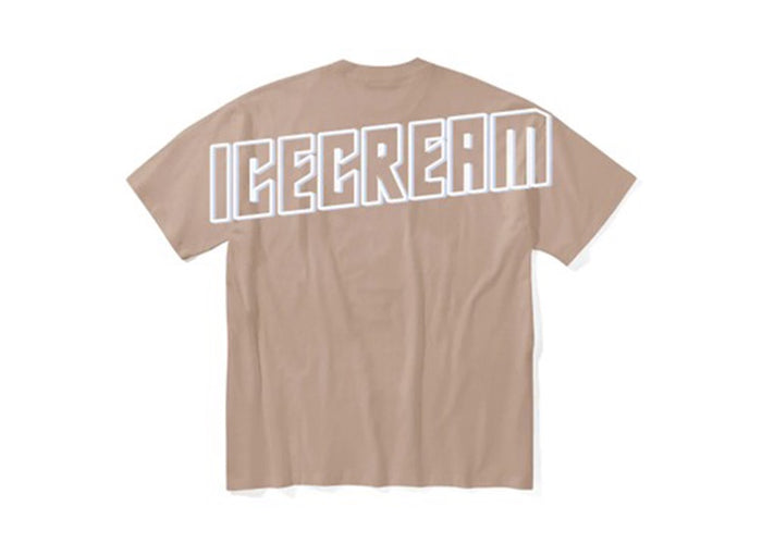 Beige Icecream Spell Out Tee